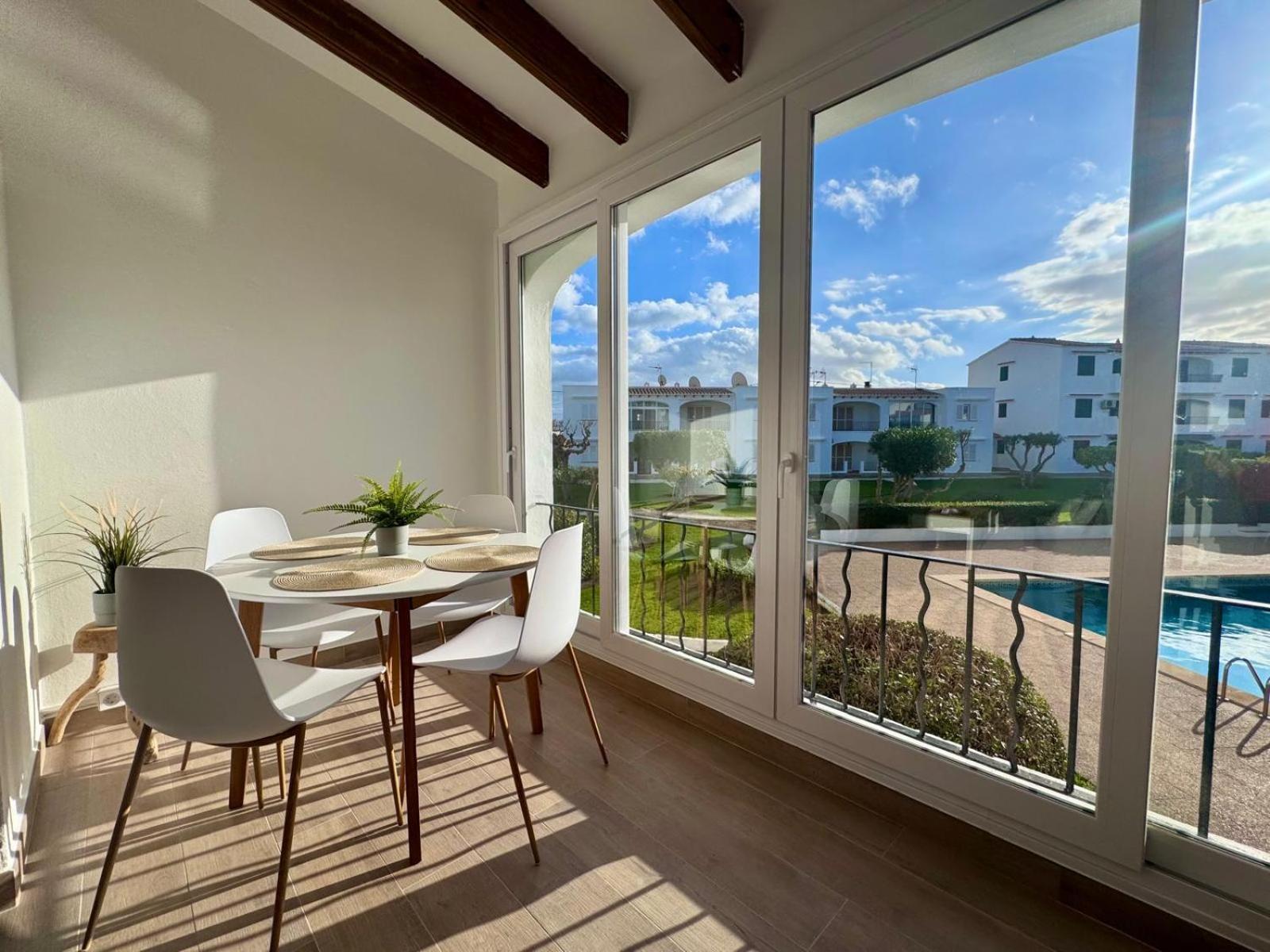Precioso Apartamento Residencial Con Piscina Cala En Porter  Extérieur photo