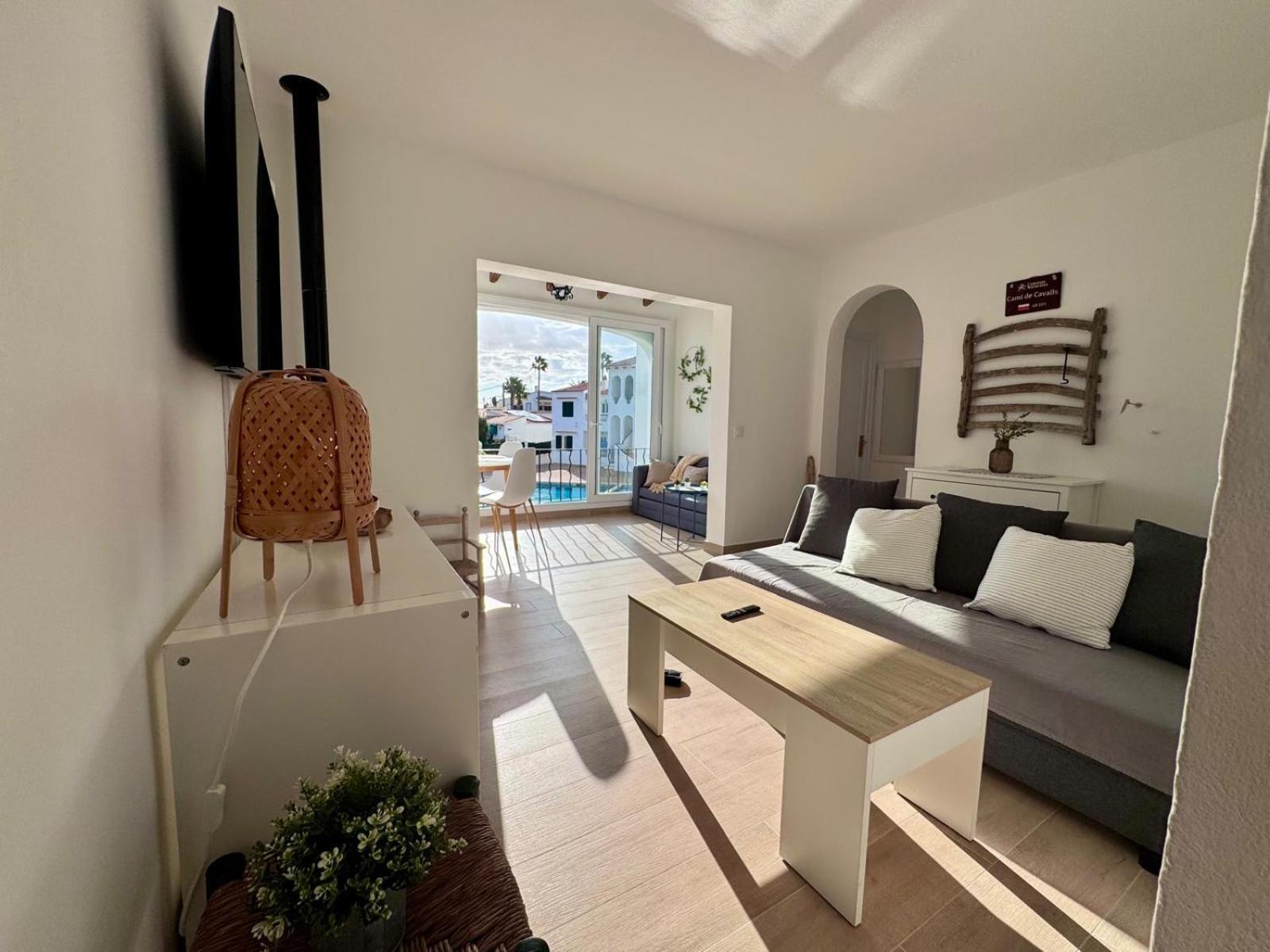 Precioso Apartamento Residencial Con Piscina Cala En Porter  Extérieur photo